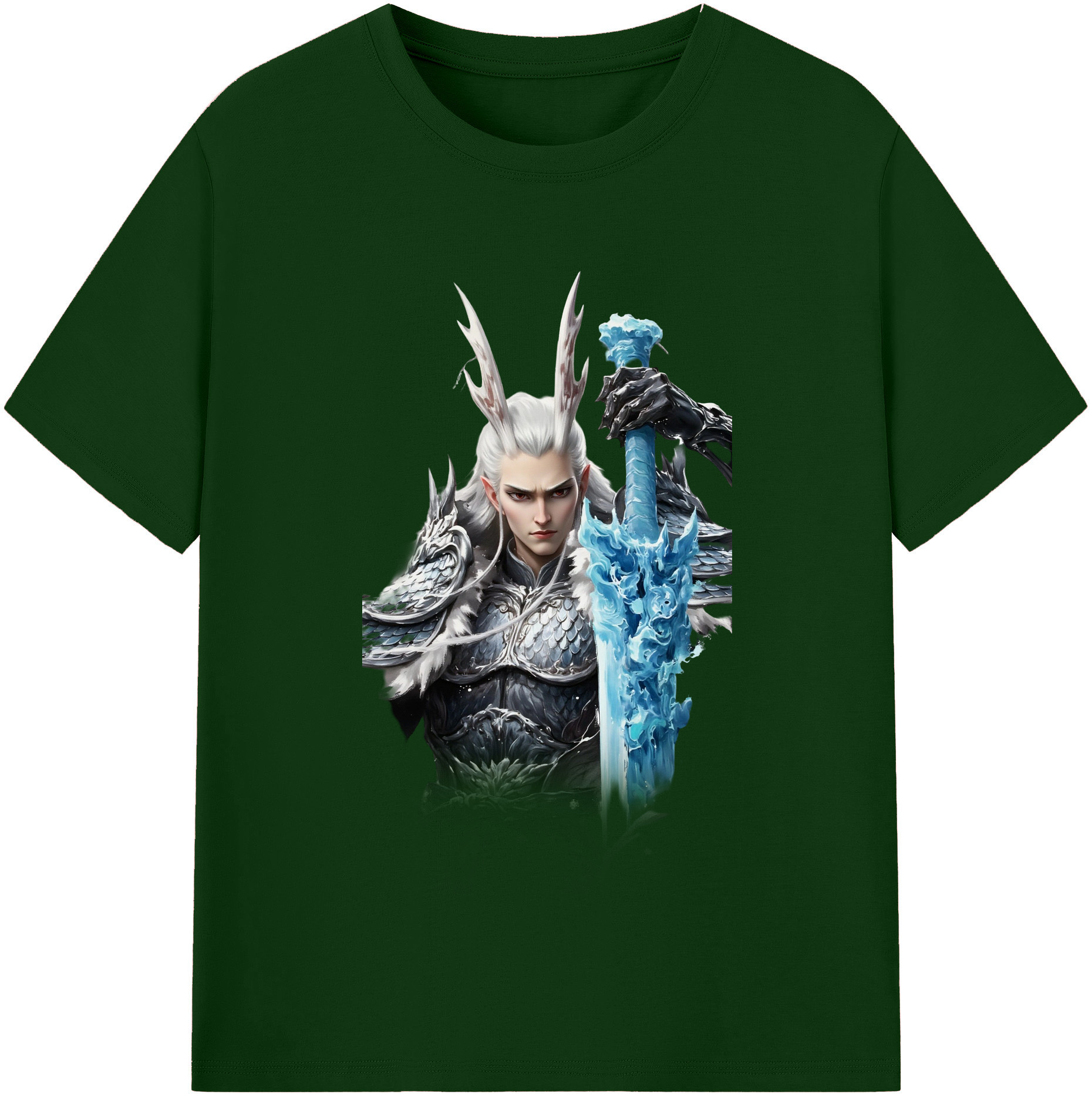 （画像用） Ne Zha 2 ナタ 魔童の大暴れ 綿100％半袖Tシャツ（フロントプリント）
